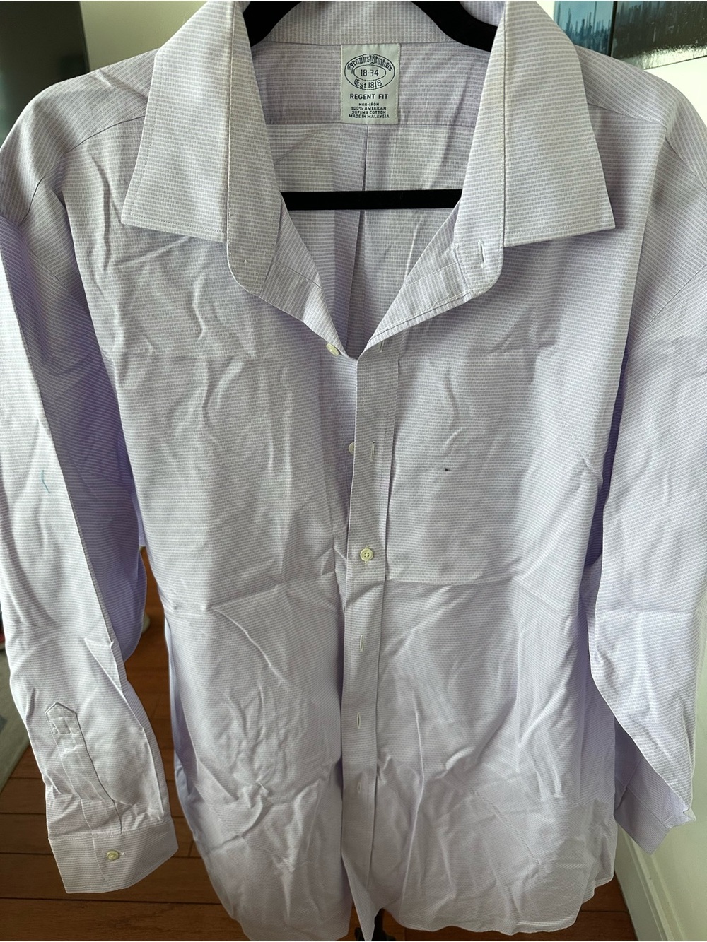 Brooks Brothers Light Purple Regent Fit Dress Shirt
